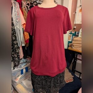 danskin Women's Burgundy Top Size‎ Large